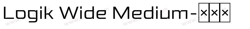Logik Wide Medium字体转换
